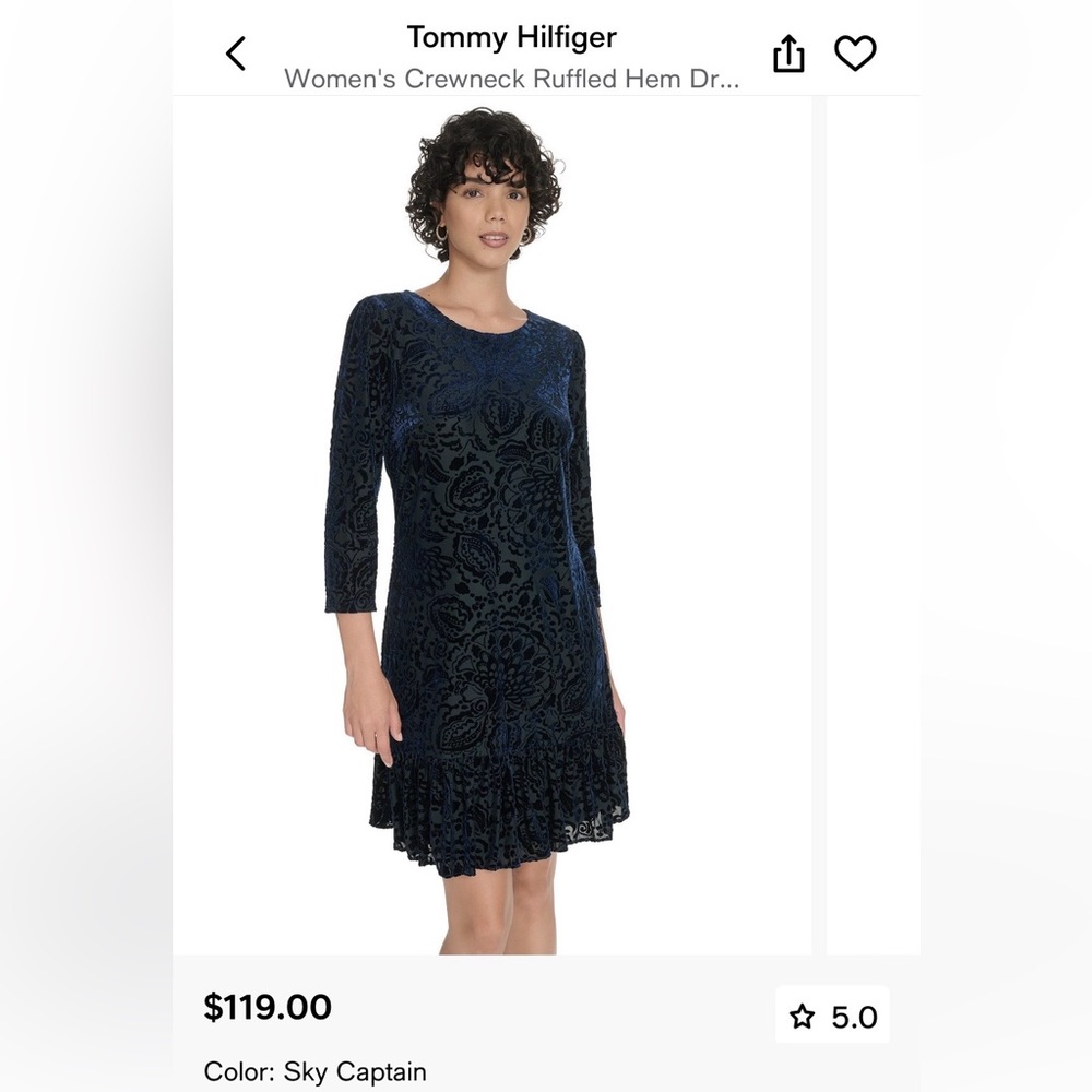 Tommy Hilfiger Velvet Dress